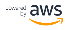 Powered by AWS logo